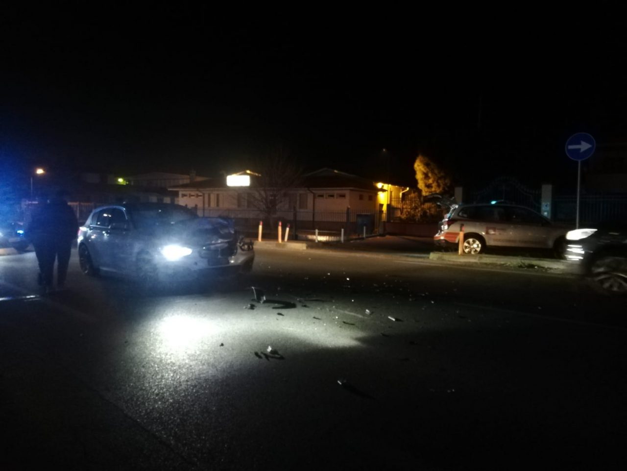 Incidente sulla sp12: auto tampona furgone a Erbusco