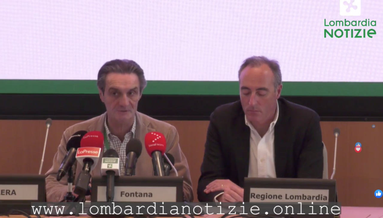 Coronavirus Lombardia: la conferenza stampa in Regione DIRETTA VIDEO