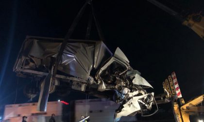 Incidente tra due camion e un'auto in A4: tratto chiuso tra Seriate e Rovato FOTO