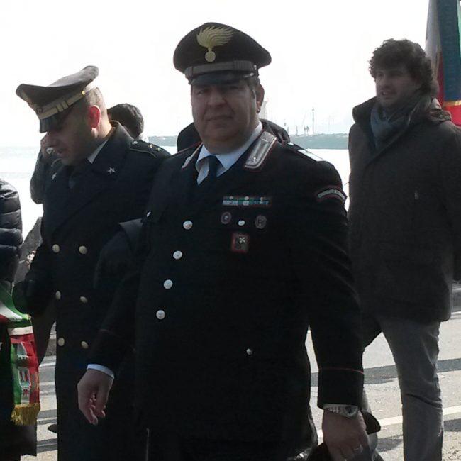 Il comandante Zarba saluta Desenzano