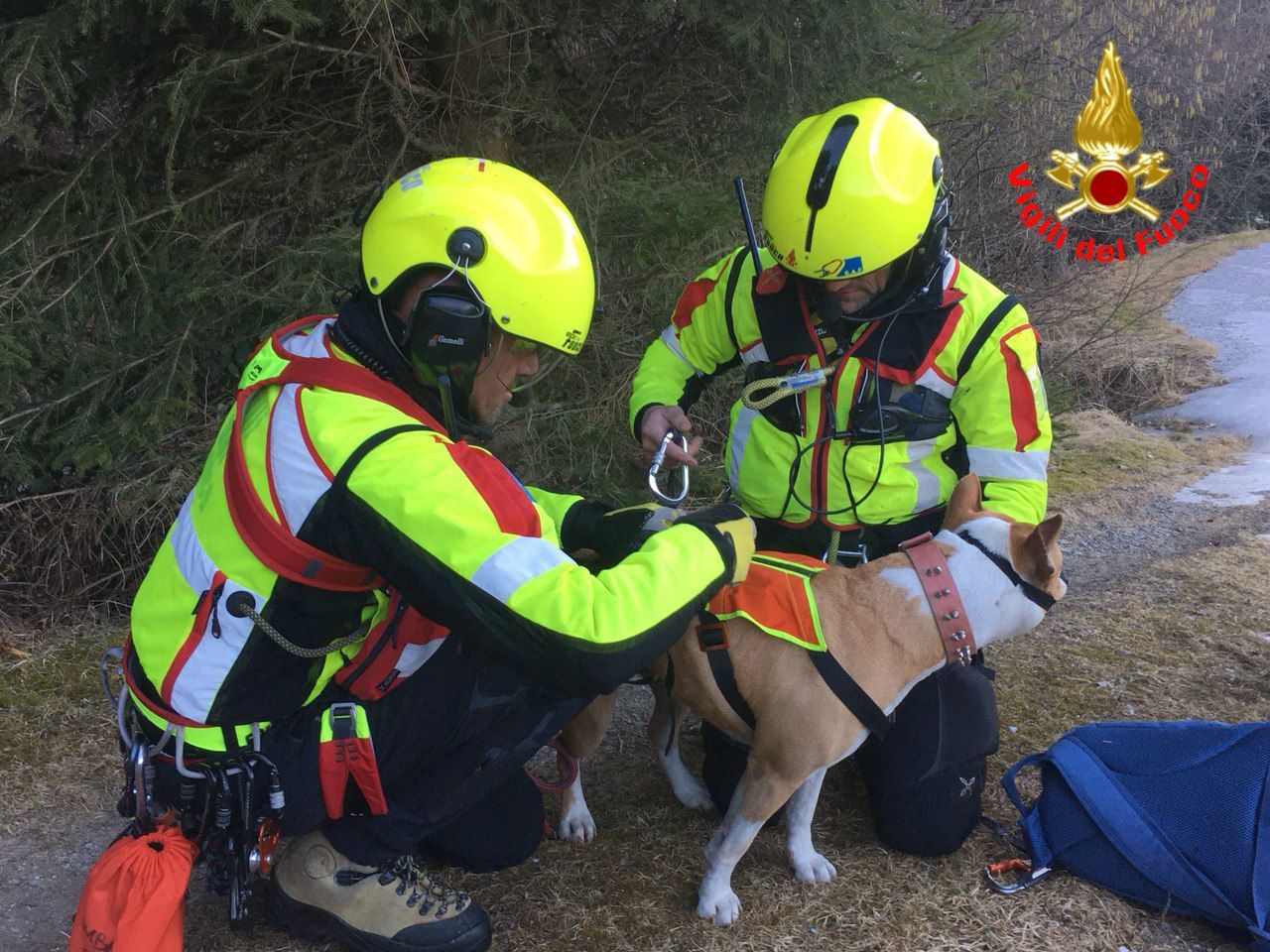 Bloccati sull’impervio: recuperati due escursionisti e i loro cani