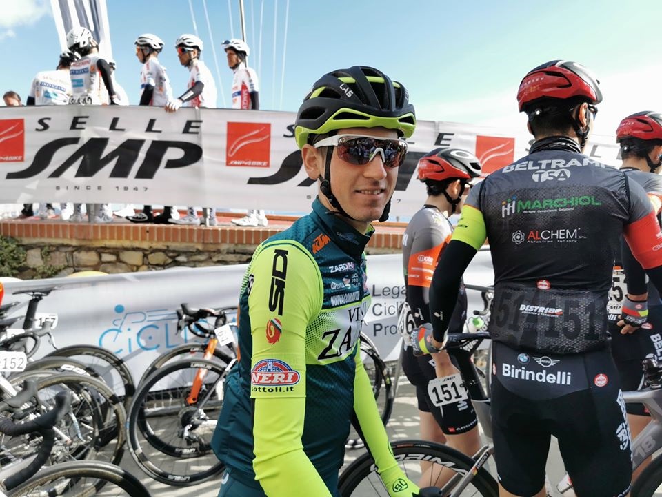 Il ciclista colognese Andrea Garosio in quarantena ad Abu Dhabi