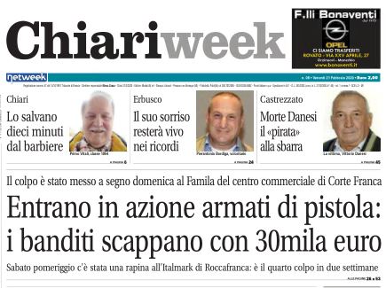 Il nuovo numero di Chiariweek è in edicola