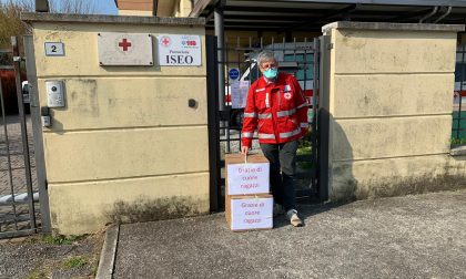 Coronavirus: mascherine in dono alla Croce rossa di Iseo