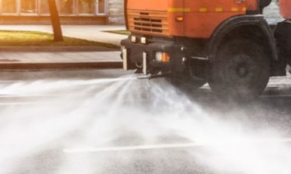 Sanificazione delle strade a Sirmione