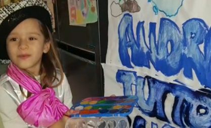 Coronavirus, il messaggio di speranza nel dipinto di una bimba di 5 anni VIDEO