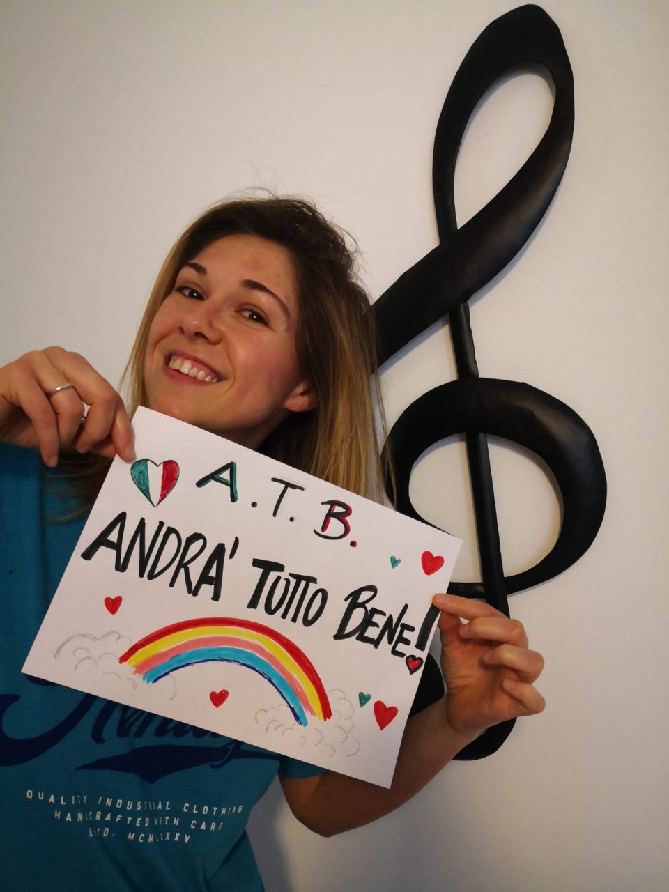 A.T.B. acronimo di Andrà tutto bene è la canzone creata per dare speranza