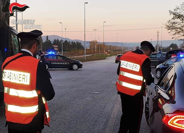 Coronavirus: sono 349 le violazioni rilevate dai Carabinieri