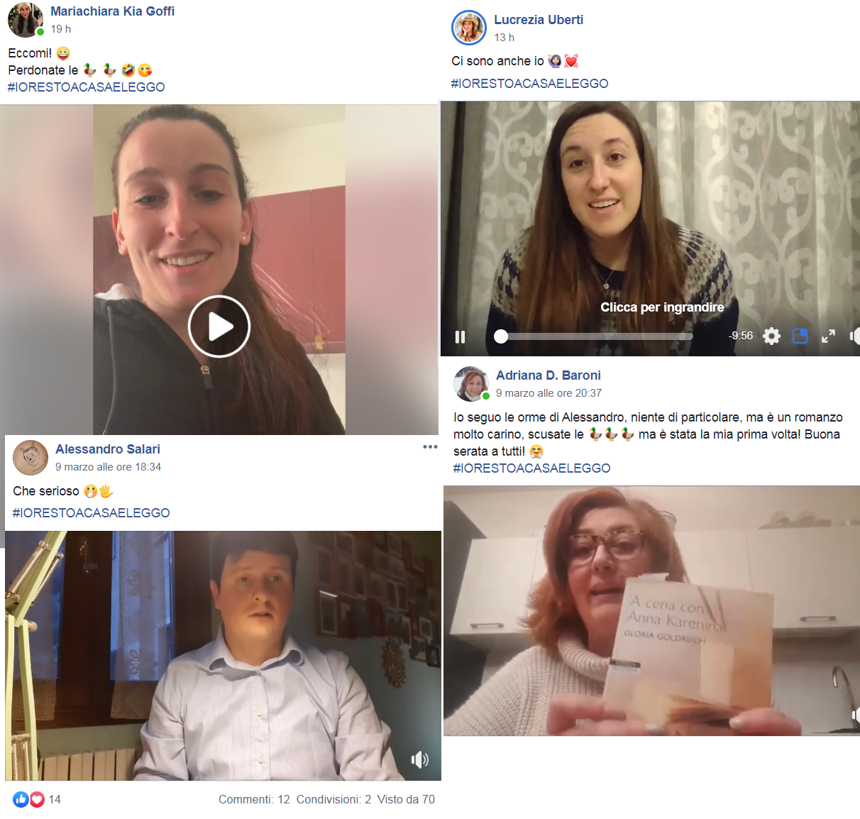 Coronavirus: il Gruppo di lettura a Chiari passa allo streaming