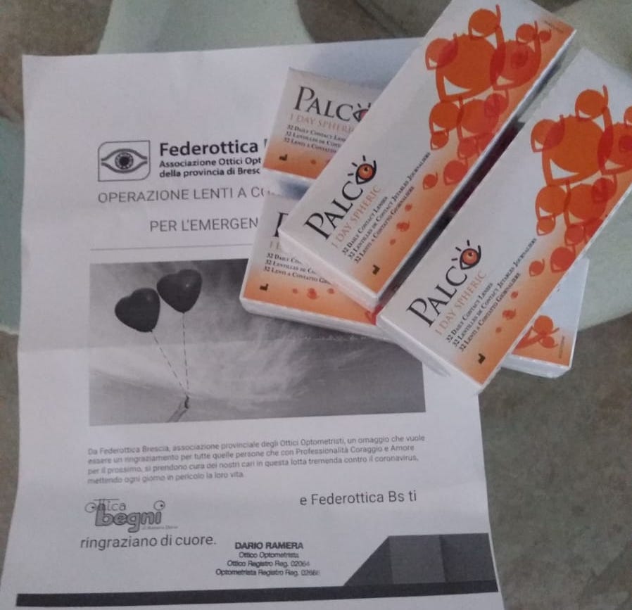 Federottica regala le lenti al personale ospedaliero di Chiari