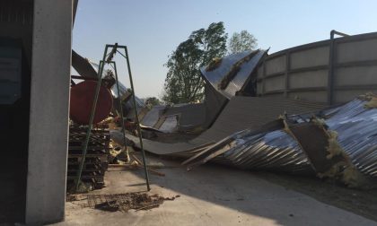 Il vento porta via il tetto della cascina, danni per 70mila euro