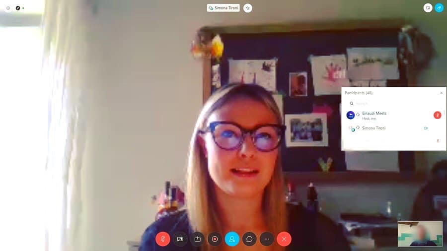 Simona Tironi “ospite” dai ragazzi dell’Einaudi di Chiari