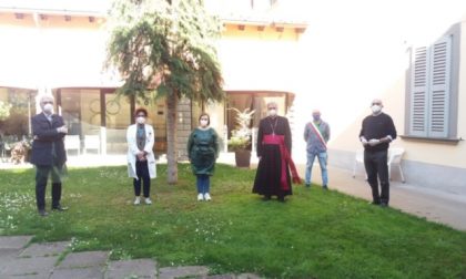 Il vescovo di Brescia in visita alla Casa di riposo di Palazzolo