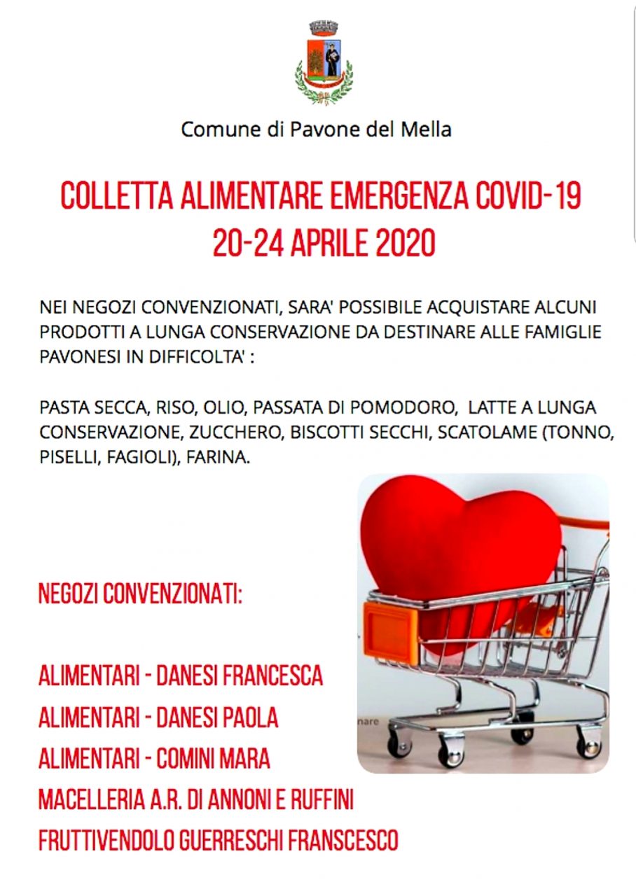 Tutta Pavone unita per la colletta alimentare