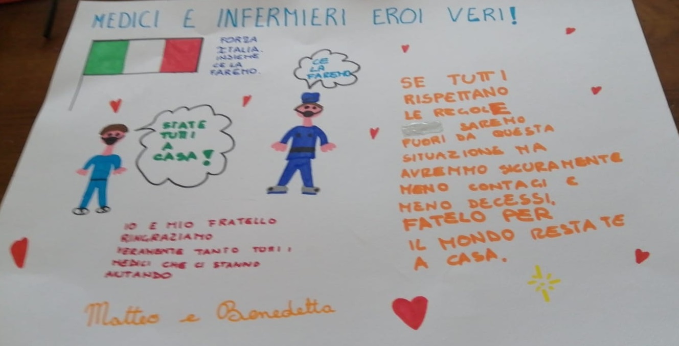 Il disegno dei fratelli Benedetta e Matteo di Seniga