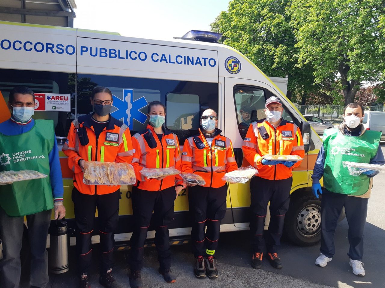 Fiume di solidarietà per i volontari del Soccorso Pubblico di Calcinato