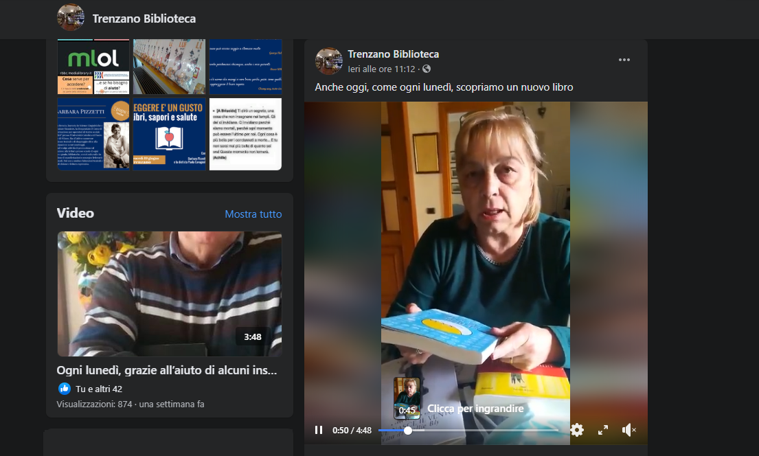 Trenzano la biblioteca si fa social