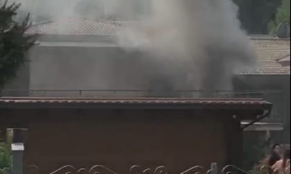 Garage in fiamme, intossicato il proprietario