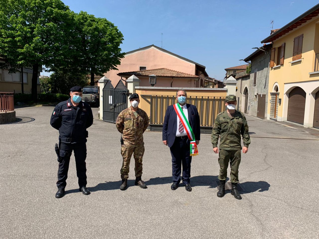 25 Aprile diverso a Coccaglio con le sanificazioni dell’esercito