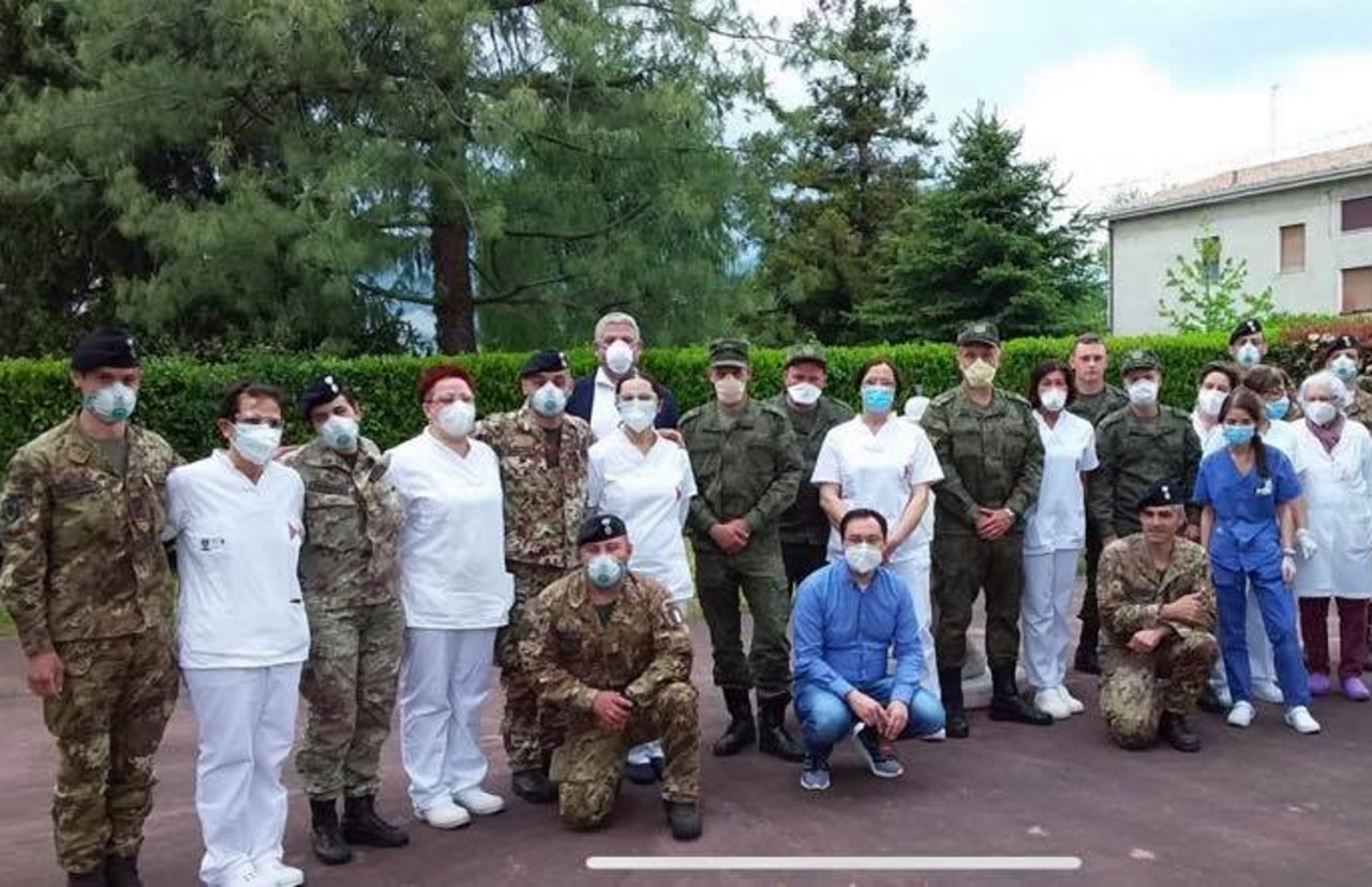 Sanificazioni dell’esercito nelle Rsa di Adro e Capriolo