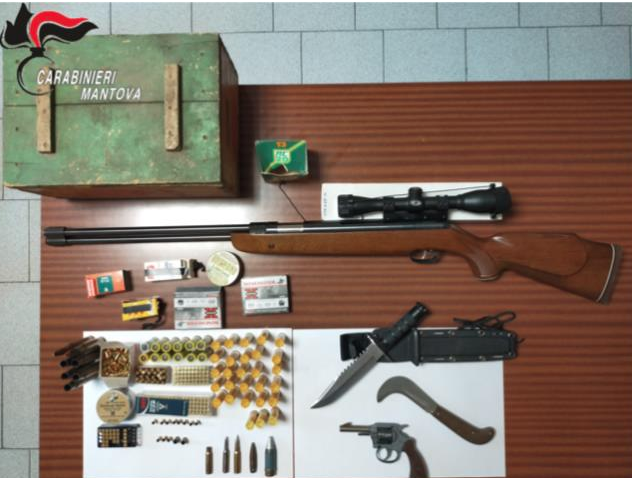 Castel Goffredo: il “nonno violento” in possesso anche di armi illegali