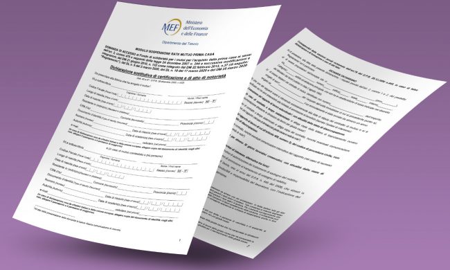 Sospensione mutuo, il modulo per fare richiesta DA SCARICARE