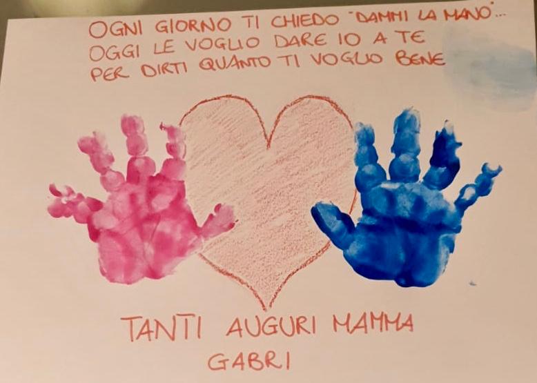 Ti voglio tanto bene mamma! Tuo Gabriele