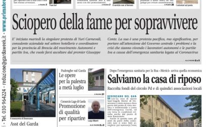 Gardaweek è in edicola. La prima pagina versione bresciana