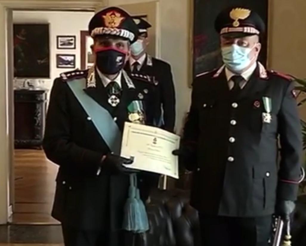 L’Arma dei Carabinieri premia il comandante Giovanni Caluisi