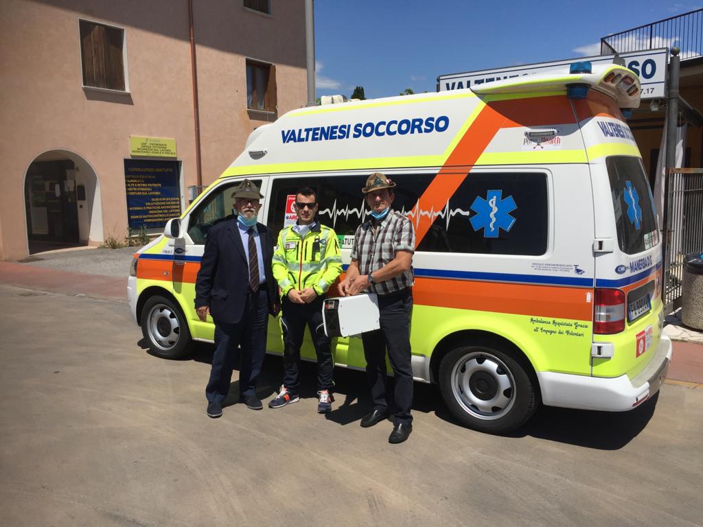 Valtenesi soccorso: donato un ozonizzatore dagli Alpini della Monte Suello