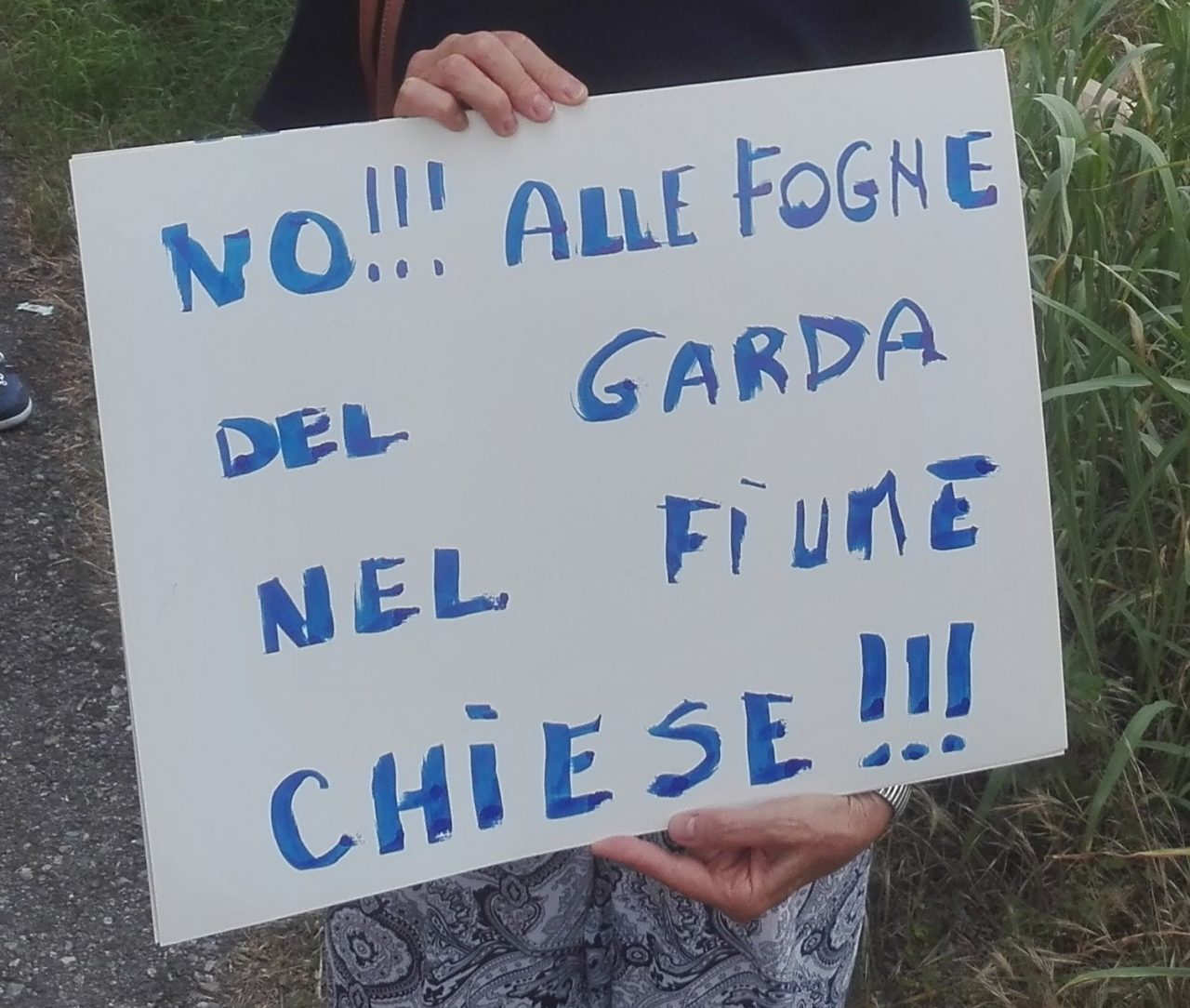 “No alle fogne del Garda nel fiume Chiese”