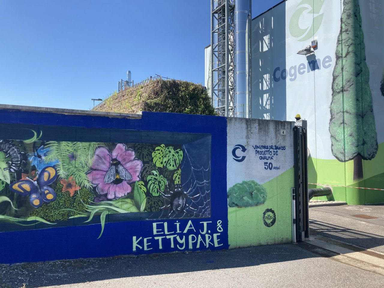 “Da cinquant’anni per il territorio”: Cogeme con i writer di Artcòre GALLERY