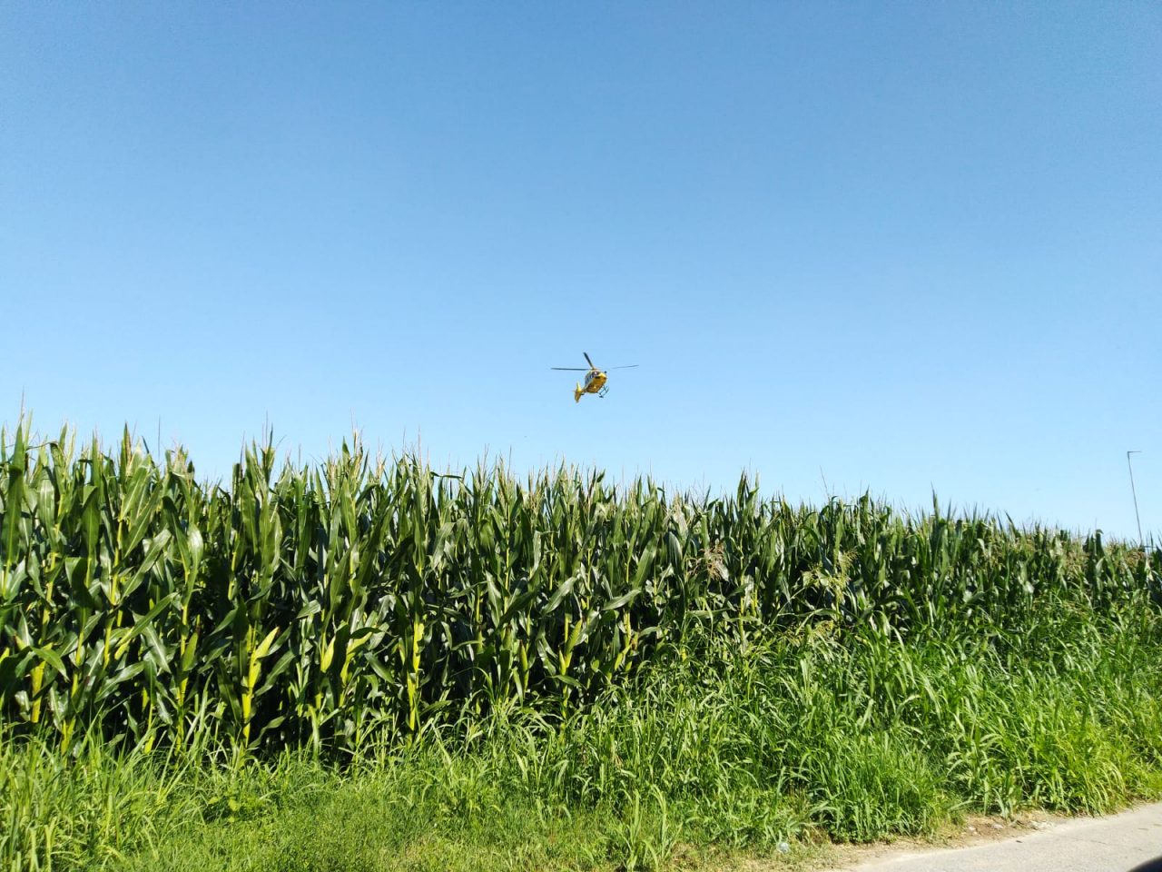 Scontro tra auto e moto a Cigole, elisoccorso sul posto per un 75enne