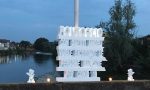 Luci sul ponte di Pontoglio per ricordare le vittime del Coronavirus GALLERY