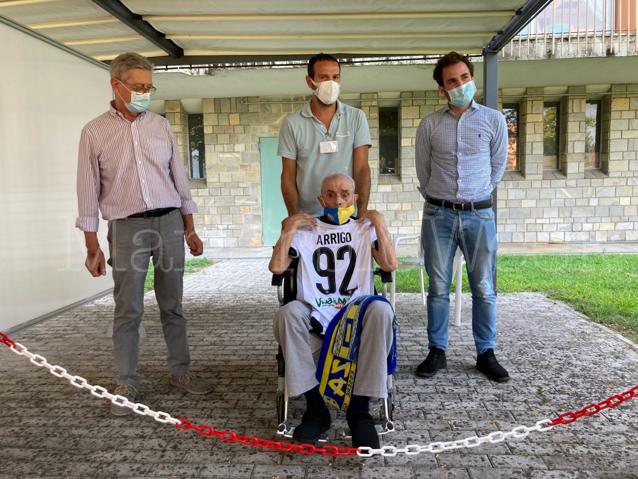 La maglia gialloblù è arrivata oggi da Arrigo