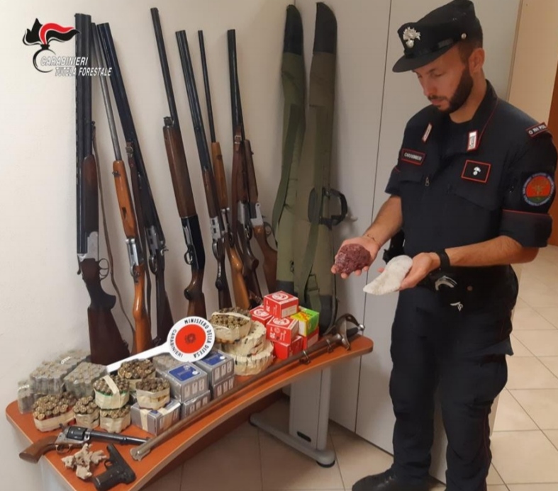 Fucili, munizioni e specie protette: beccato un cacciatore di frodo