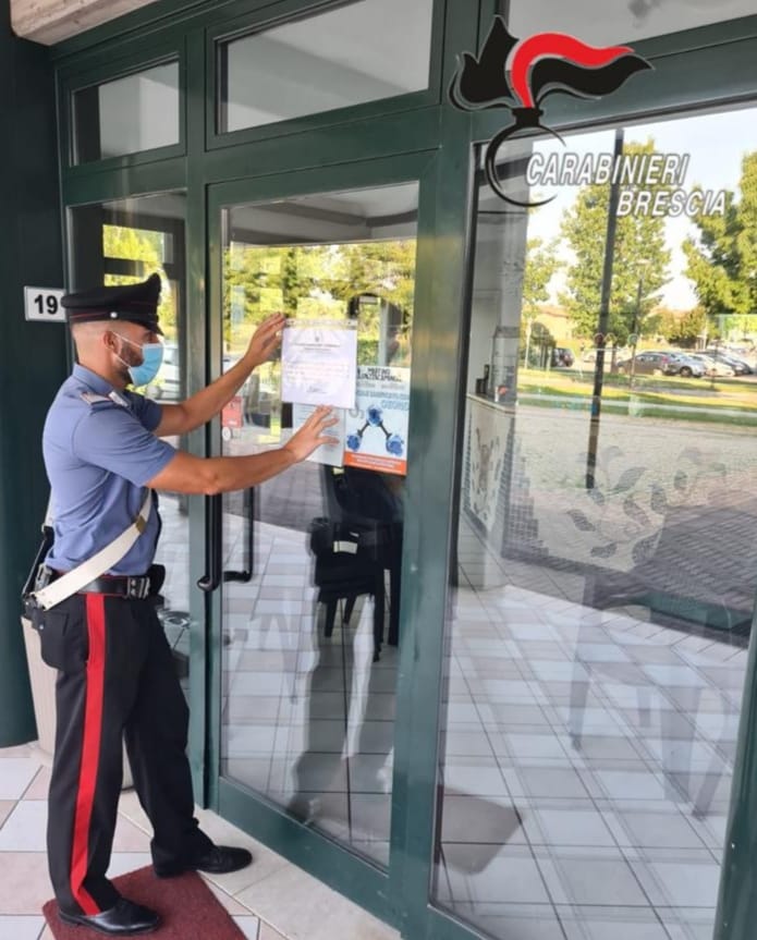 Controlli anti CoVid: i carabinieri chiudono un bar