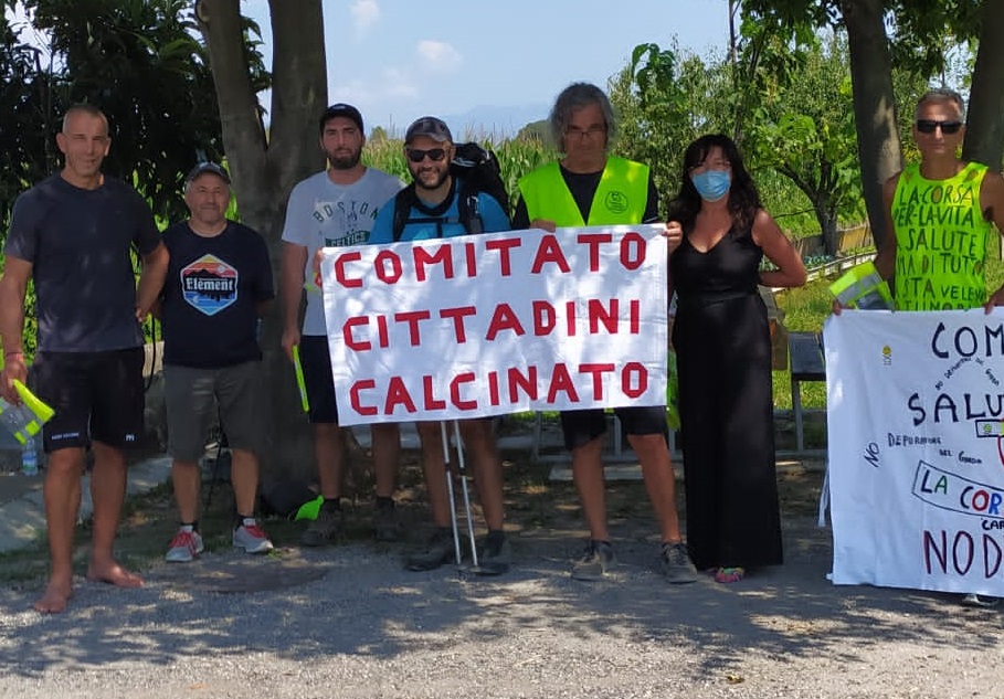 Mirko Savi arriva a Calcinato, ad accoglierlo il Comitato Cittadini