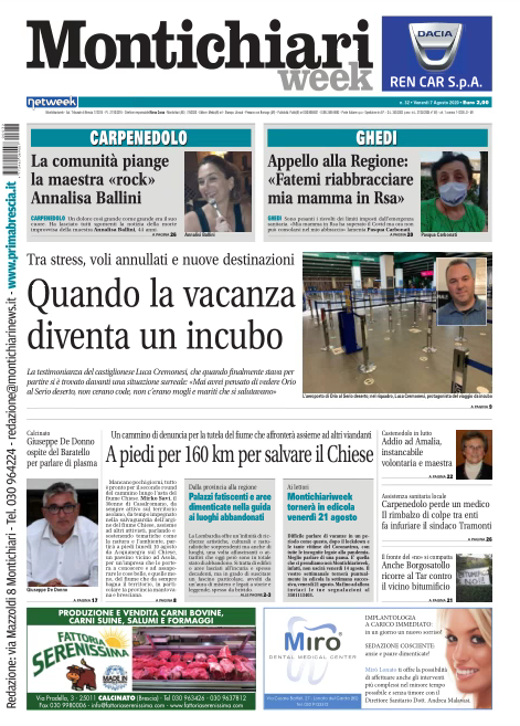 MontichiariWeek è in edicola