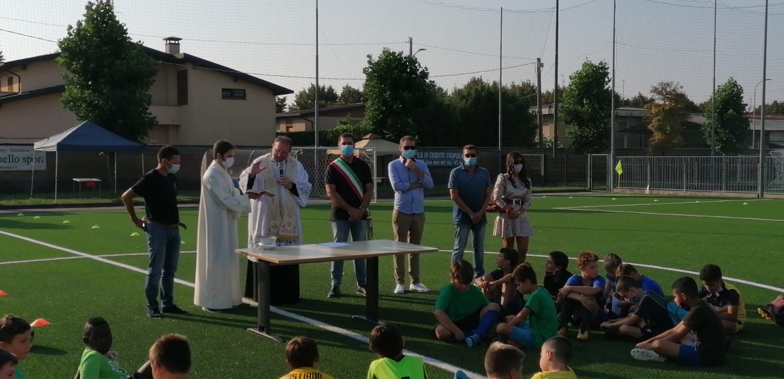 inaugurati campi calcio oratorio pontoglio