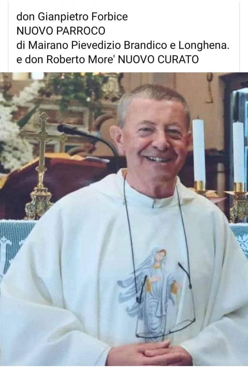 Nuova nomina per don Gianpietro Forbice