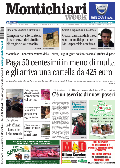 MontichiariWeek è in edicola
