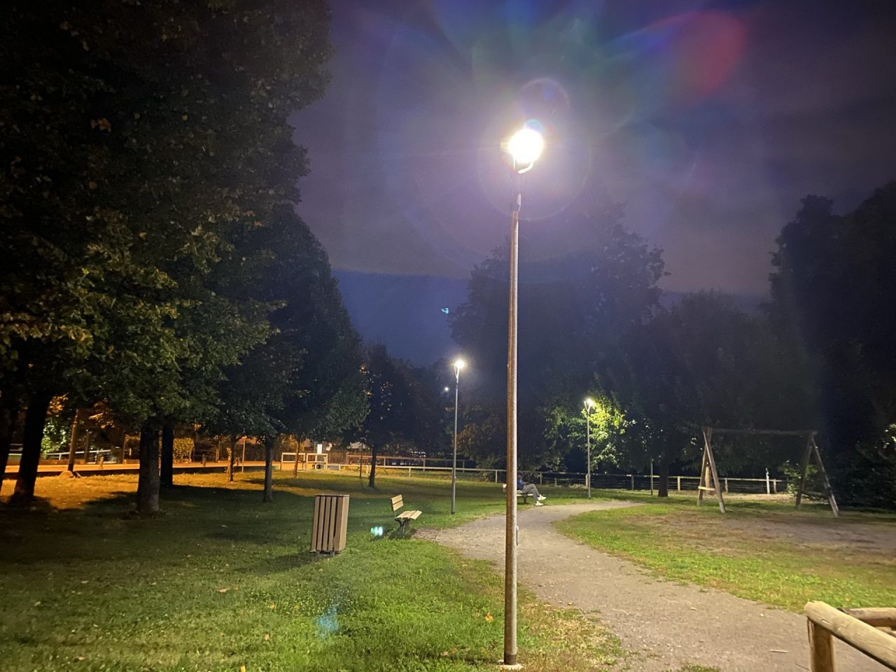 Illuminazione a led al Parco delle Rogge