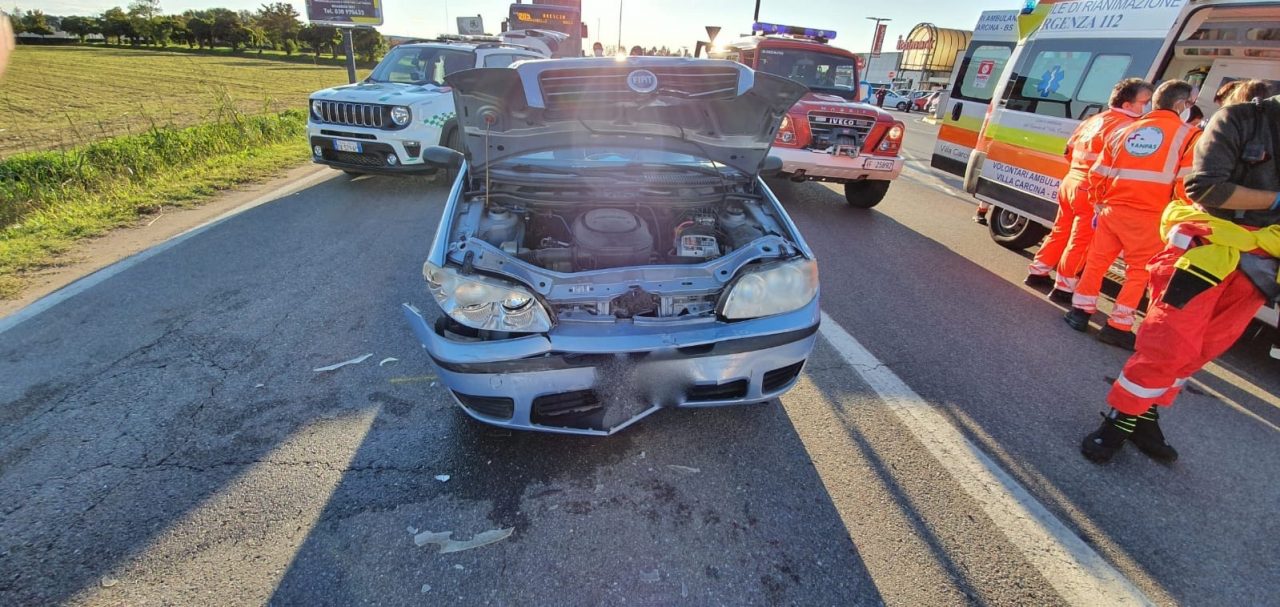 Tamponamento a Orzinuovi, due veicoli coinvolti