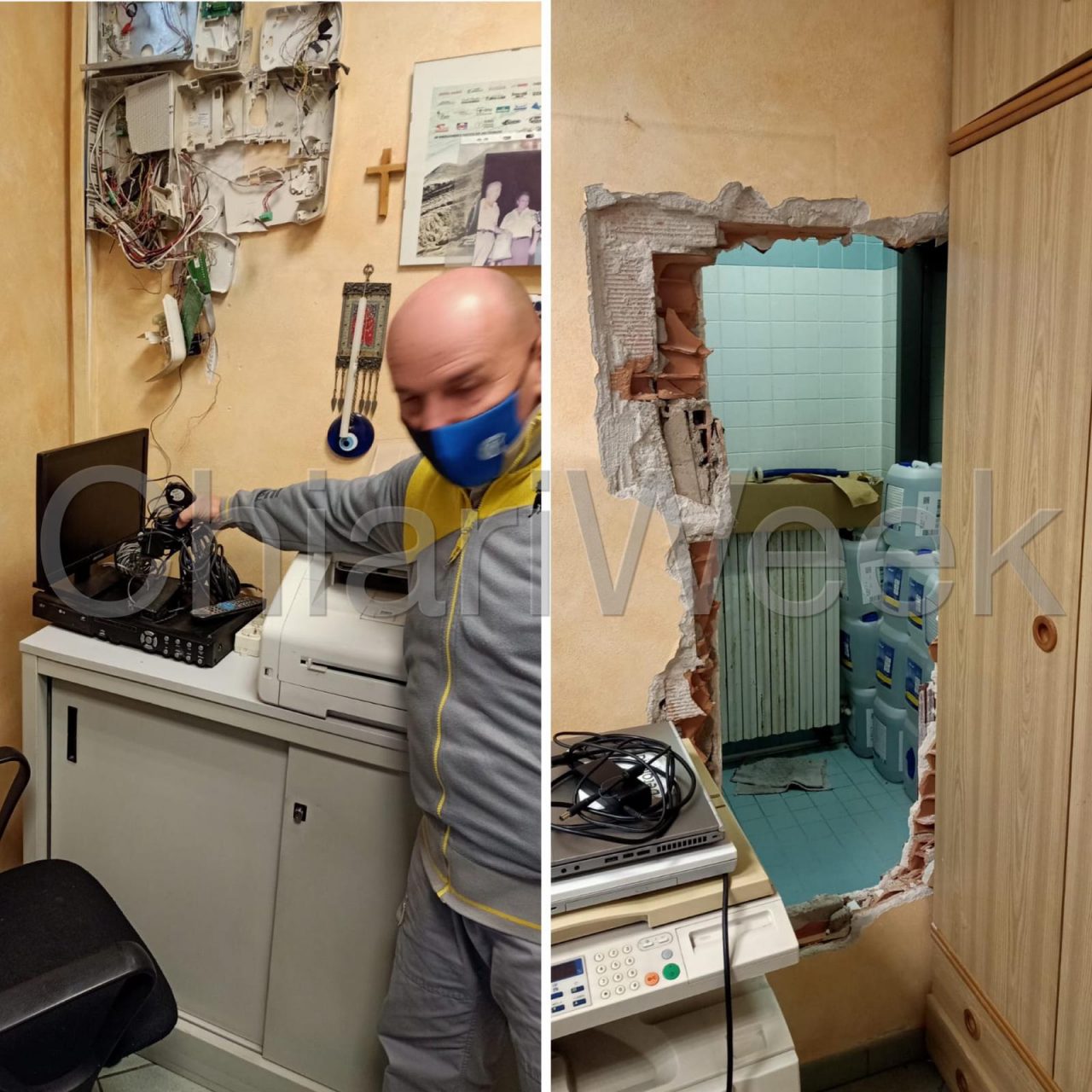 La banda del buco in azione al bar del distributore