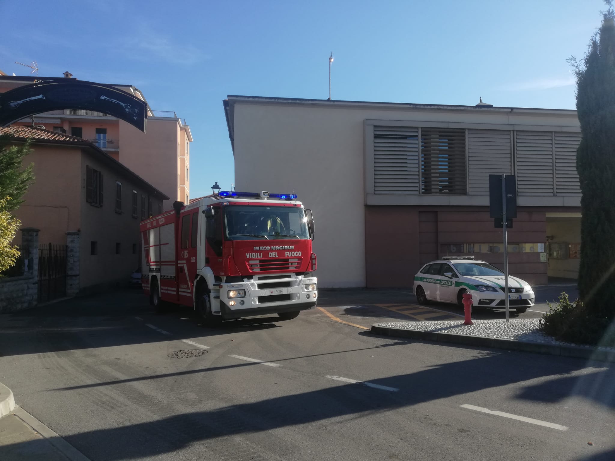 allagamento in biblioteca a rovato