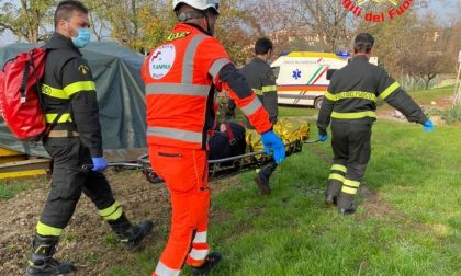 Elisoccorso a Passirano per un 56enne caduto nel bosco