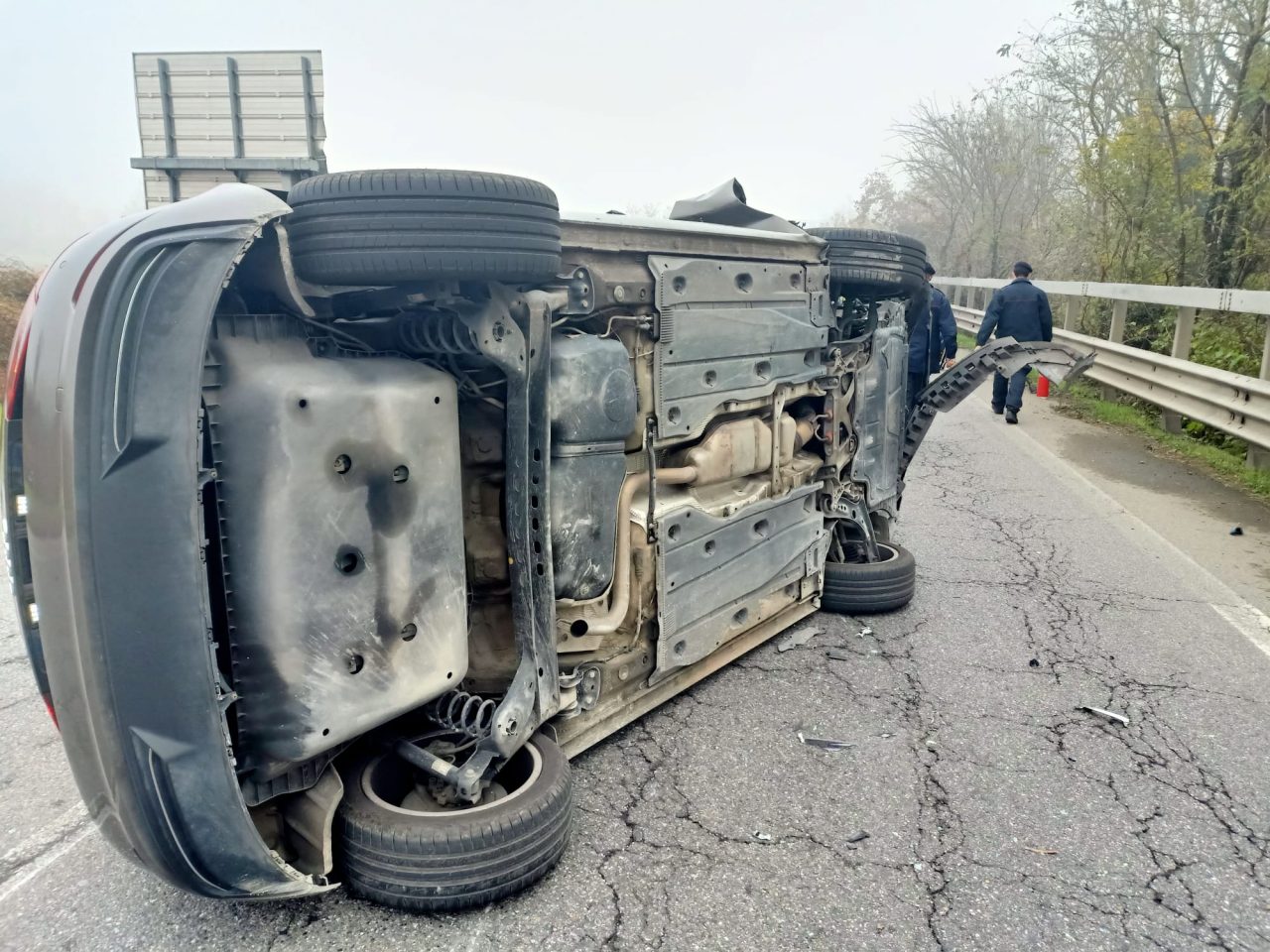 Codice rosso a Chiari: Vigili del fuoco in azione sul provinciale GALLERY