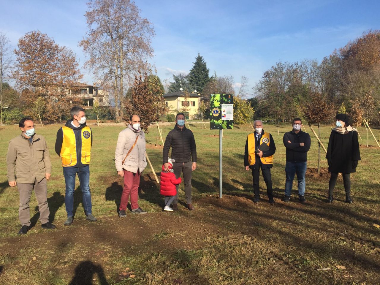 Inaugurato il bosco dei Lions e dei Leo a Chiari