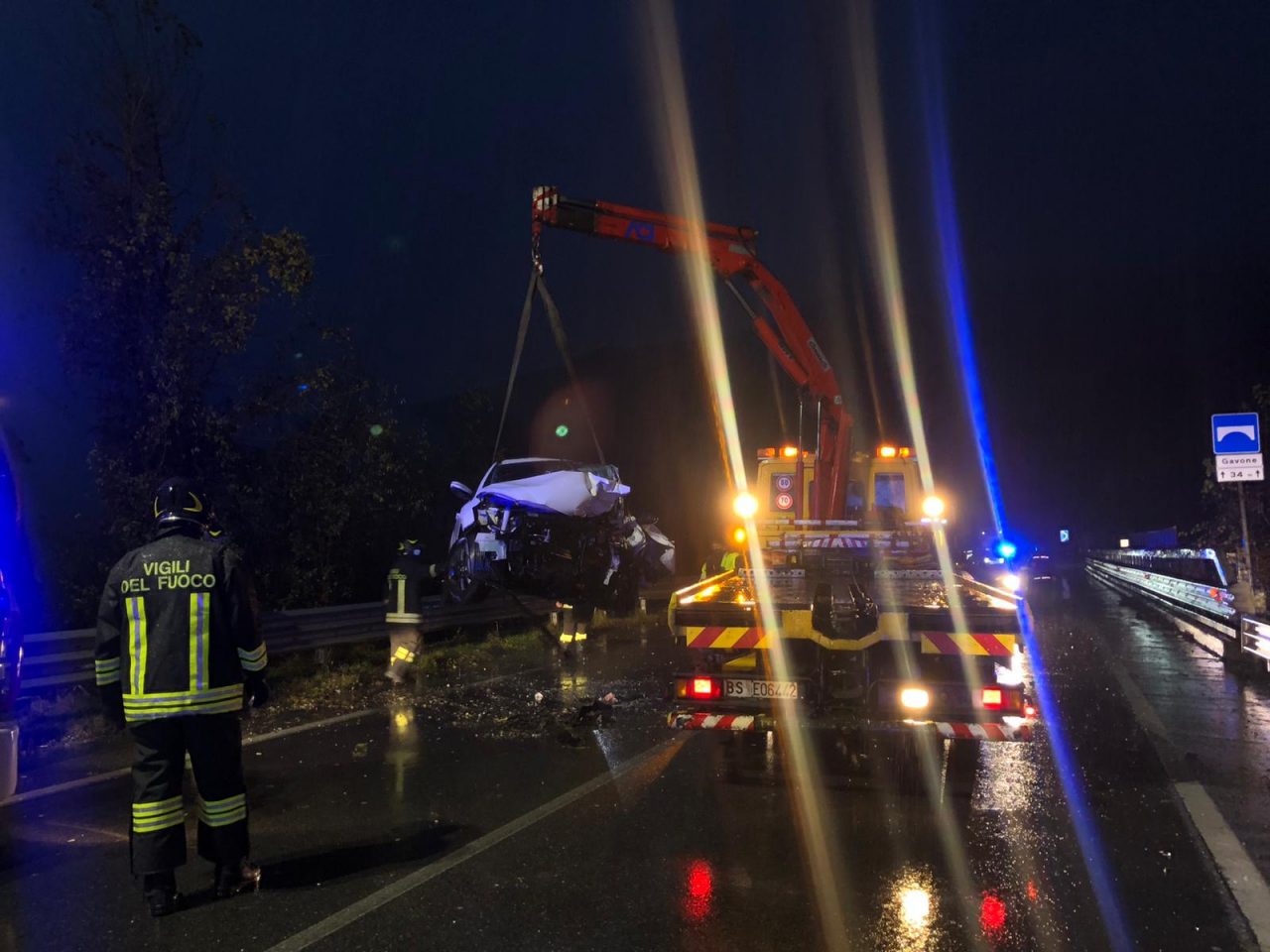 Grave incidente sulla Sp510 tra Sulzano e Sale Marasino